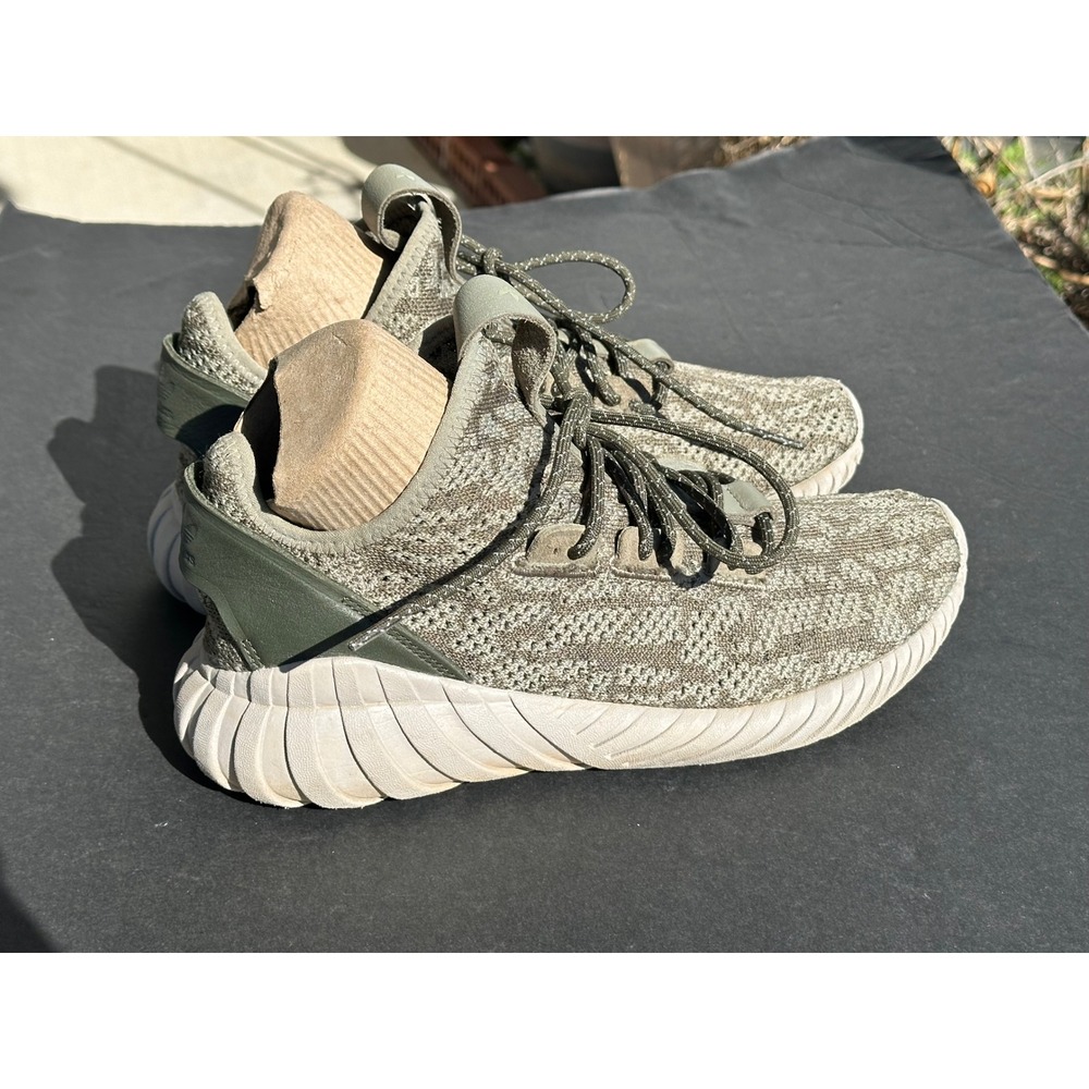 Adidas Tubular Doom Sock Primeknit Olive Green Women's Sneakers size 6.5